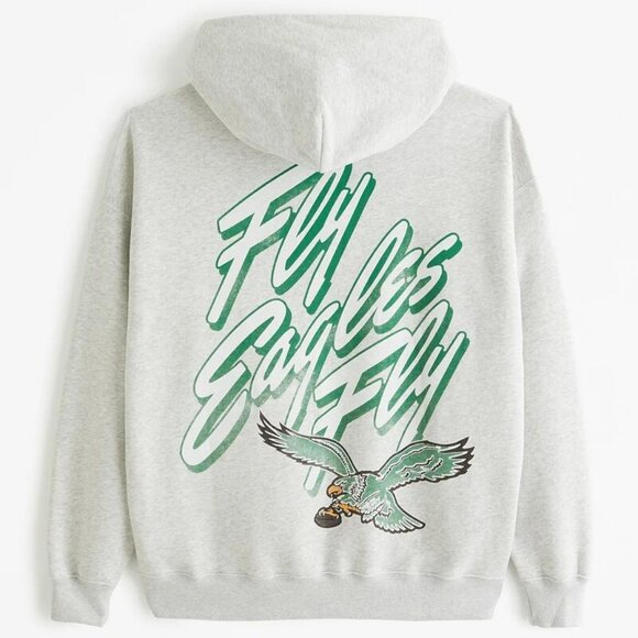 Abercrombie & Fitch Philadelphia Eagles Graphic Popover Hoodie - Picture 2 of 15